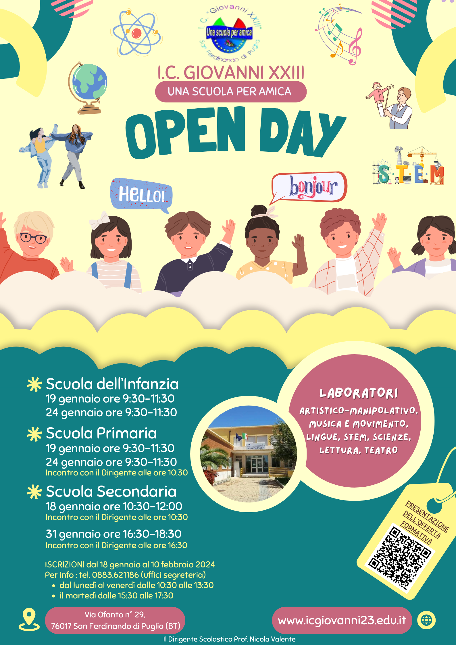 OPEN DAY 2024 Istituto Comprensivo Statale "Giovanni XXIII"